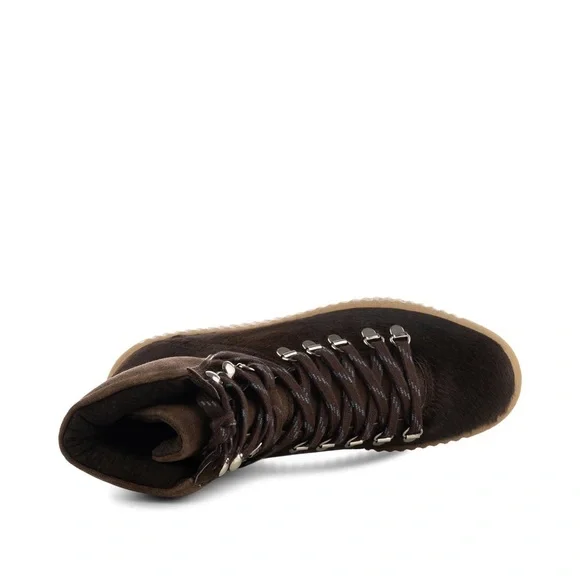 CHIC BROWN AGDA BOOT SUEDE - BROWN PONY SZ 6 - Picture 5 of 9